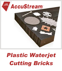 Plasic Waterjet Cutting Bricks